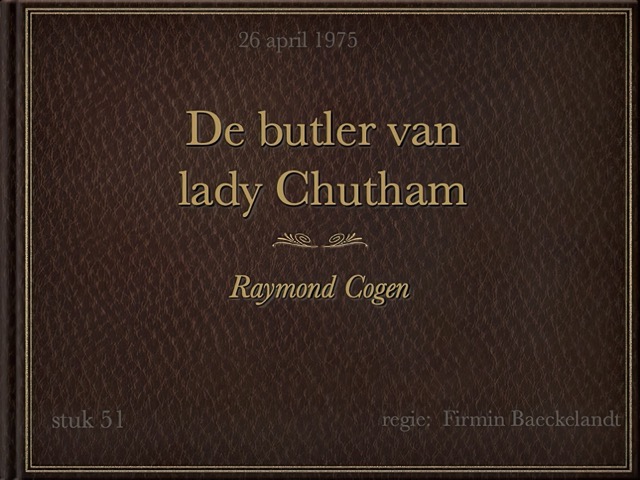 1975 De Butler van Lady Chutham